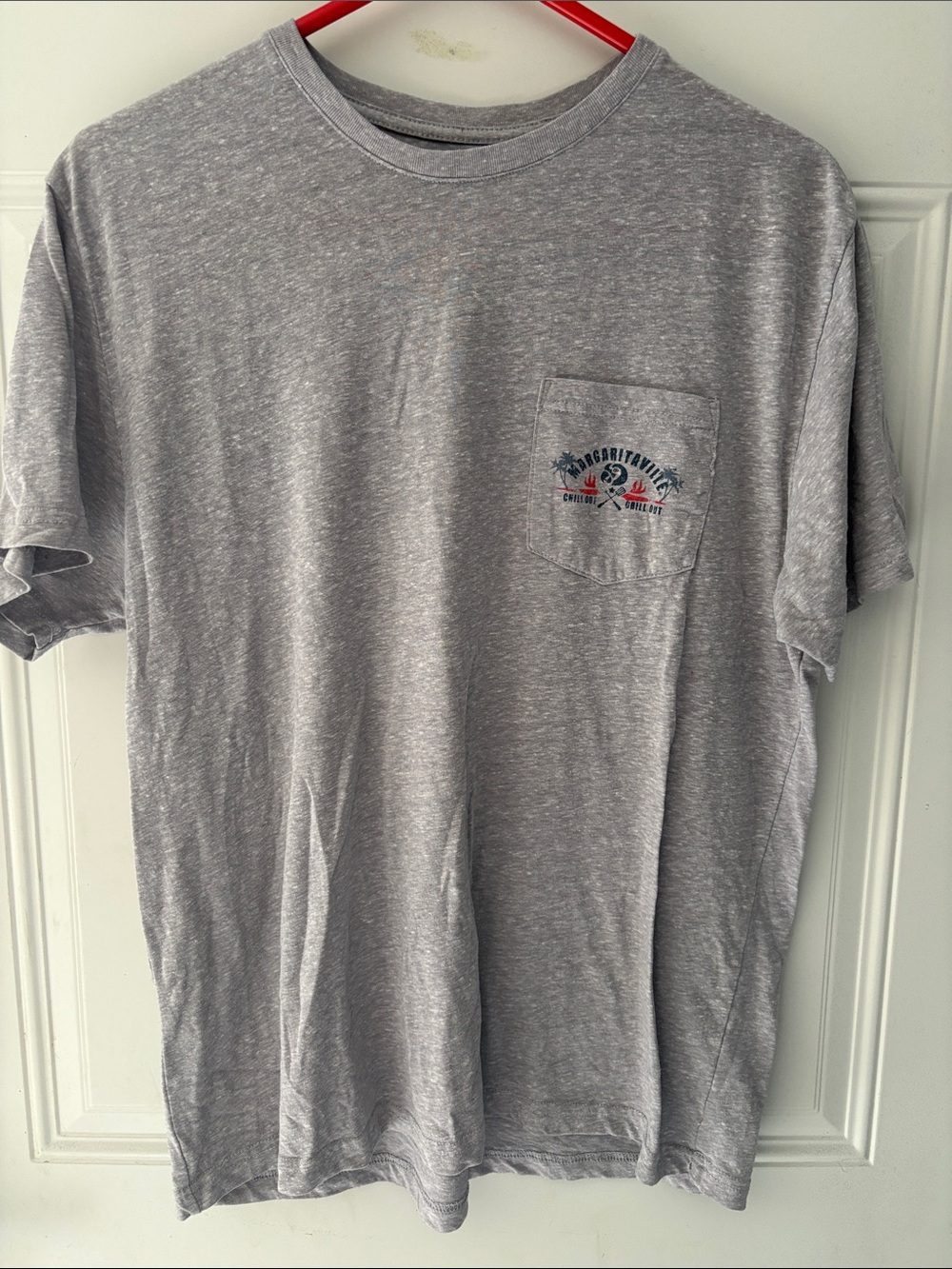Gray Margaritaville Pocket Tee